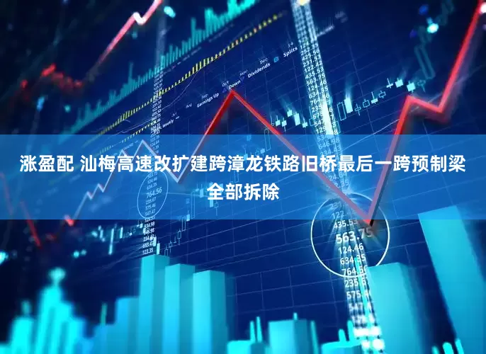 涨盈配 汕梅高速改扩建跨漳龙铁路旧桥最后一跨预制梁全部拆除